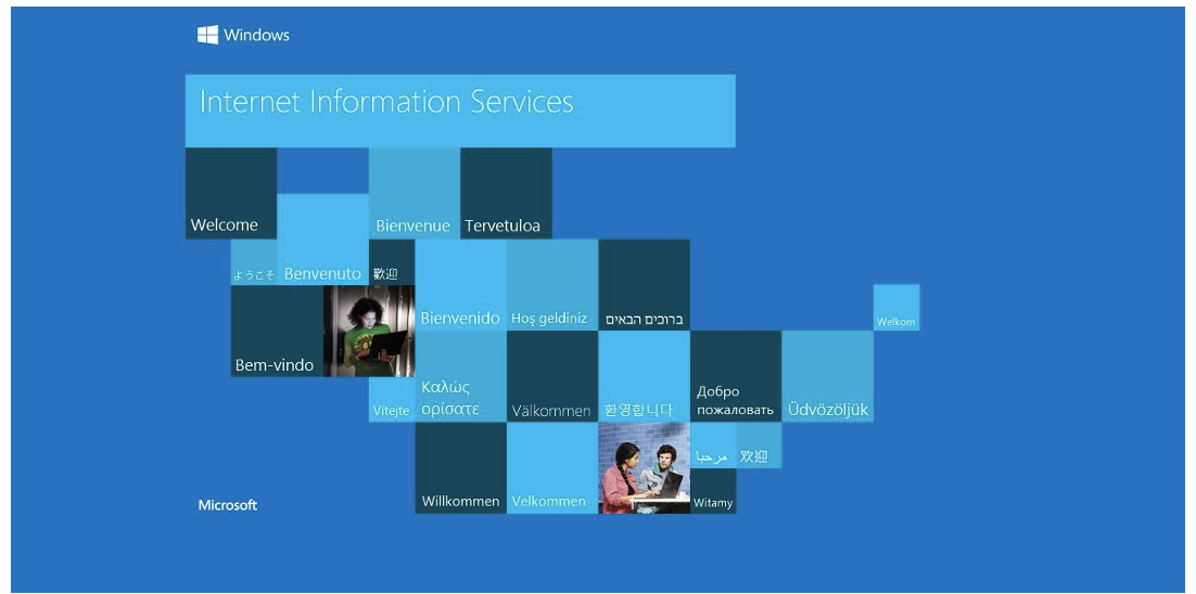 IIS Welcome Page