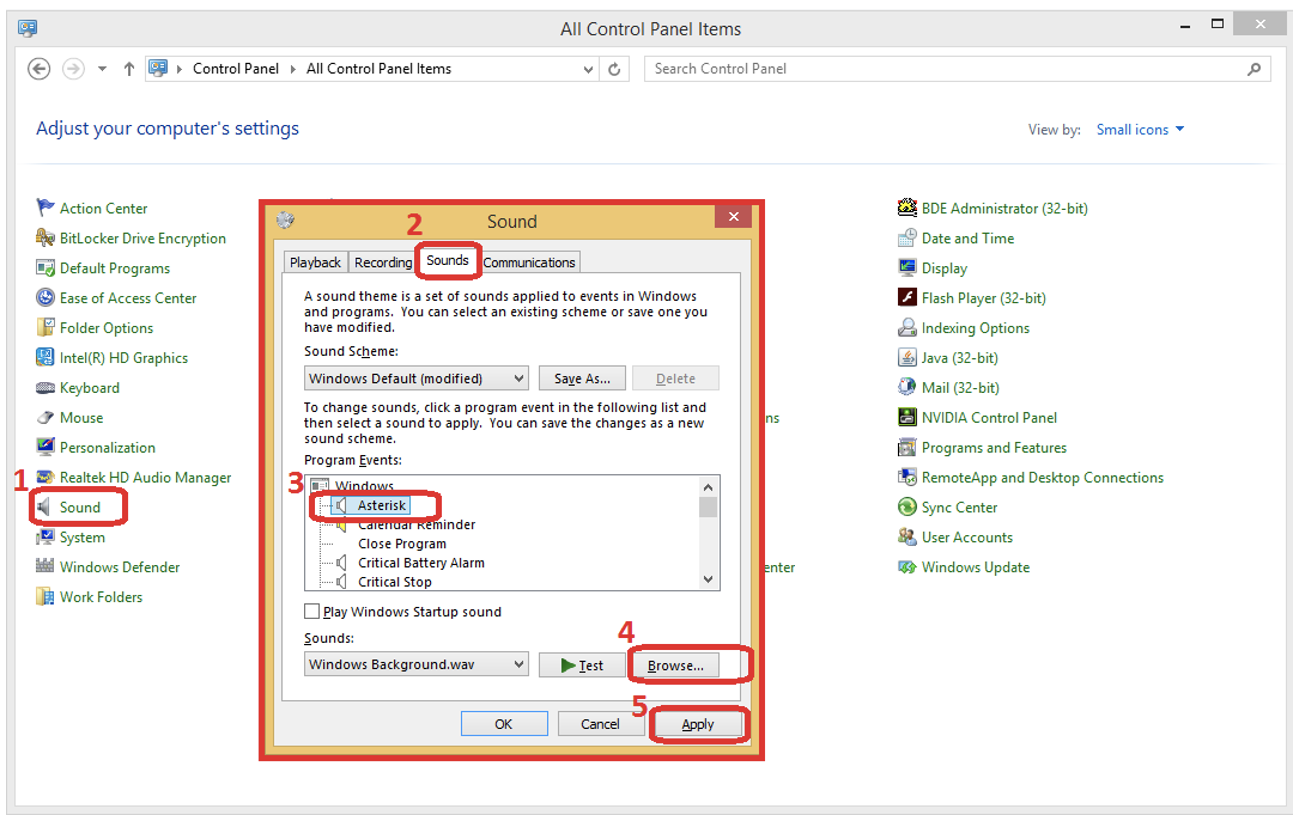 Step-by-step to configure a new .wav file