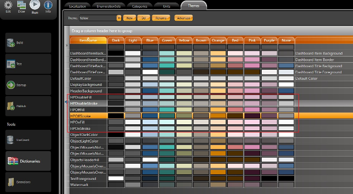 Theme palettes defined for HPG symbols